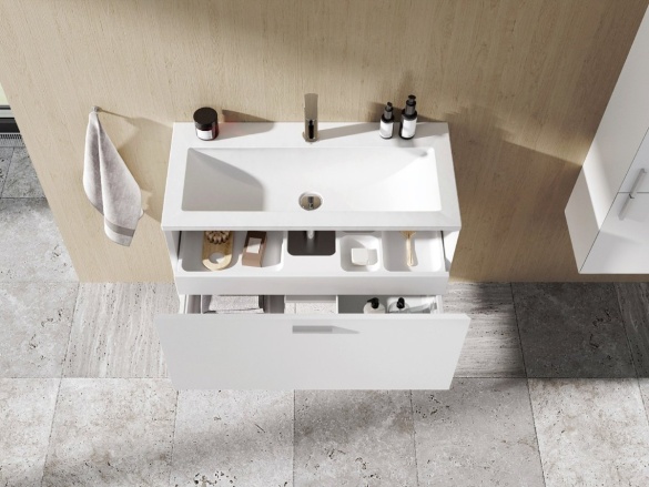 Ravak Umývadlo Clear 80, s otvorom pre batériu, bez prepadu