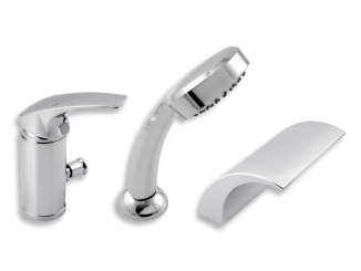 Vodovodné batérie – Novaservis Vanová baterie Metalia 57, chrom, stojánková víceotvorová, bez příslušenství, 57047,0