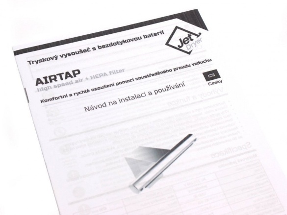 Sušiče rúk Jet Dryer AIRTAP 2v1 - hranatá