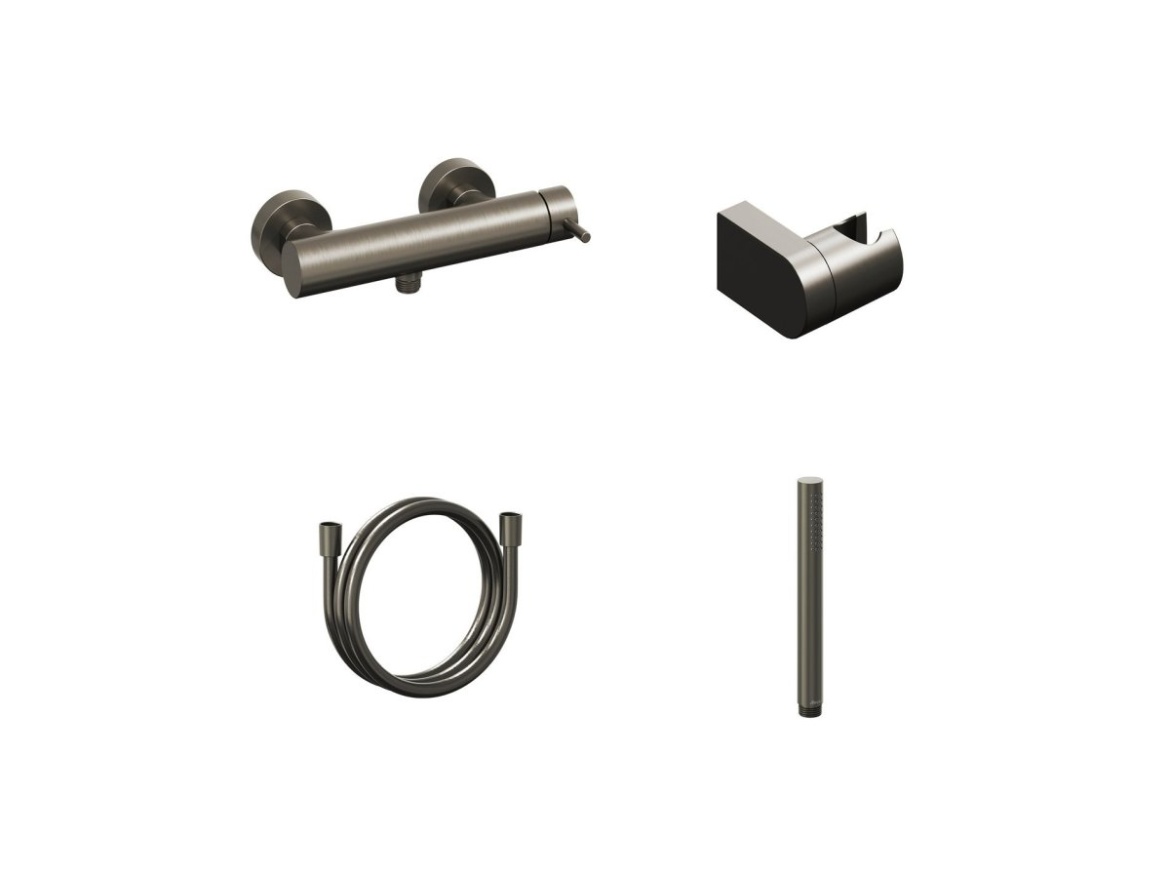 Ravak ES 032.10WV.+S Sprchová nástenná batéria so sprchovým setom, White Velvet