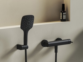 Vodovodní baterie –  Ravak NX 032.20BLM Sprchová nástěnná baterie bez sprchového setu, černá matná