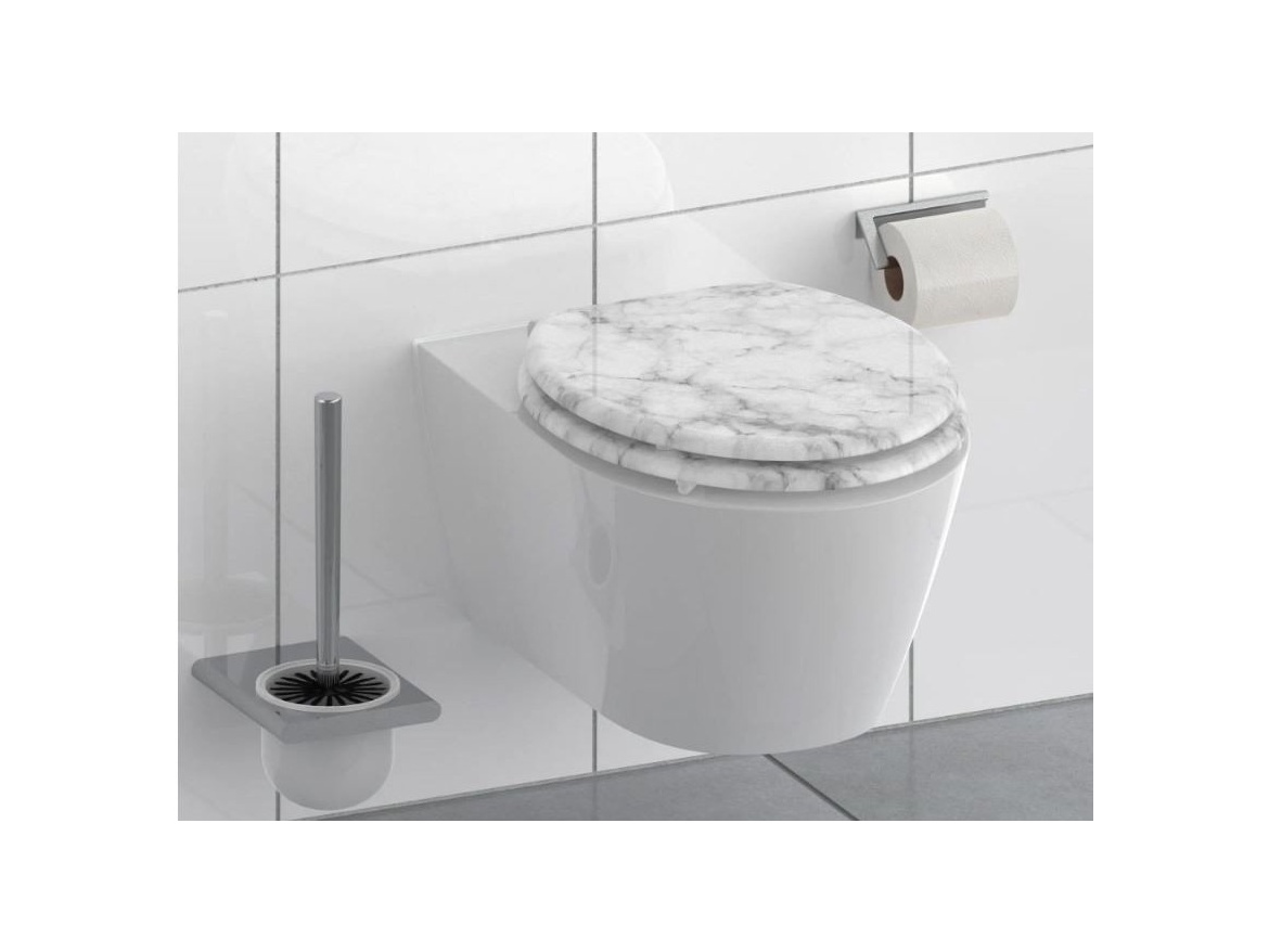 WC sedátka, záchodová prkna Schütte MARMOR STONE | MDF, Soft Close
