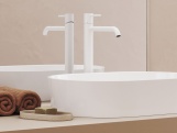 Ravak ES 015.11WV Umyvadlová stojánková baterie BeCool 340 mm bez výpusti, White Velvet