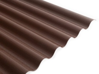 Polyvinylchlorid (PVC) –  Covernit Vlnitá střešní krytina Onduma hnědá