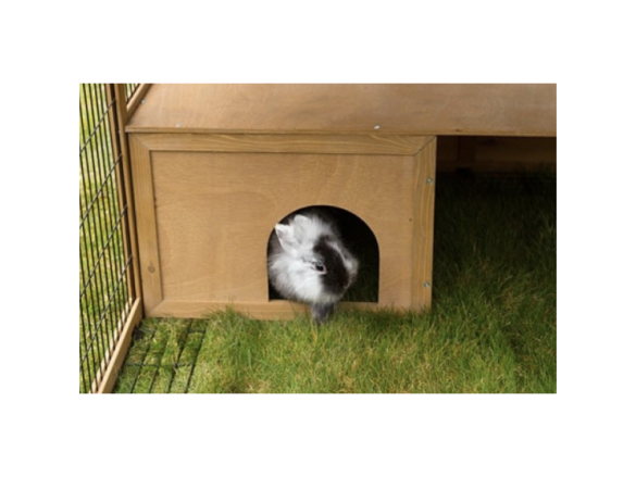 Scobax KERBL výběh pro králíky, odklopný s domečkem, 220 x 115 x 75 cm