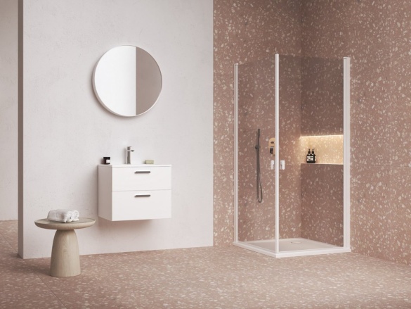 Ravak CRV1 80, bílá matná+transparent