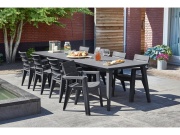 Keter Jídelní stůl  Lima - 313 x 98 x 74 cm - grafitový