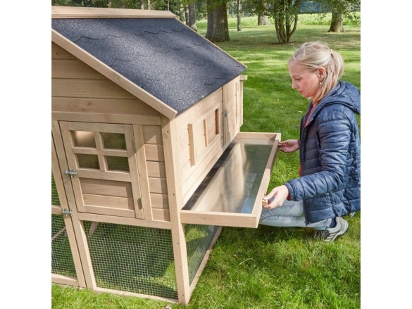 Tyúkól Scobax Dřevěný maxi kurník TIRANA, 3000x1520x1210 mm