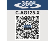 20 V-os IXES akkus sarokcsiszoló (akkumulátor és töltő nélkül) Scheppach C-AG125-X