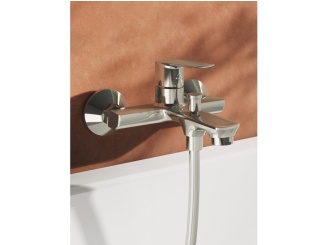 Vodovodní baterie –  Ravak LF 022.20BLM Vaňová nástenná batéria bez sprchového setu, čierna matná