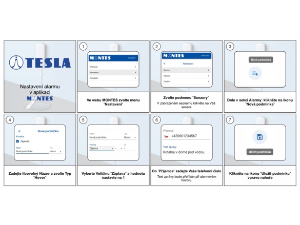 Záplavový senzor TESLA Teleak