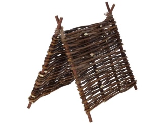 Állattenyésztés –  Scobax Domek pro králíky z proutí - přirodní teepee, 37 x 27 cm
