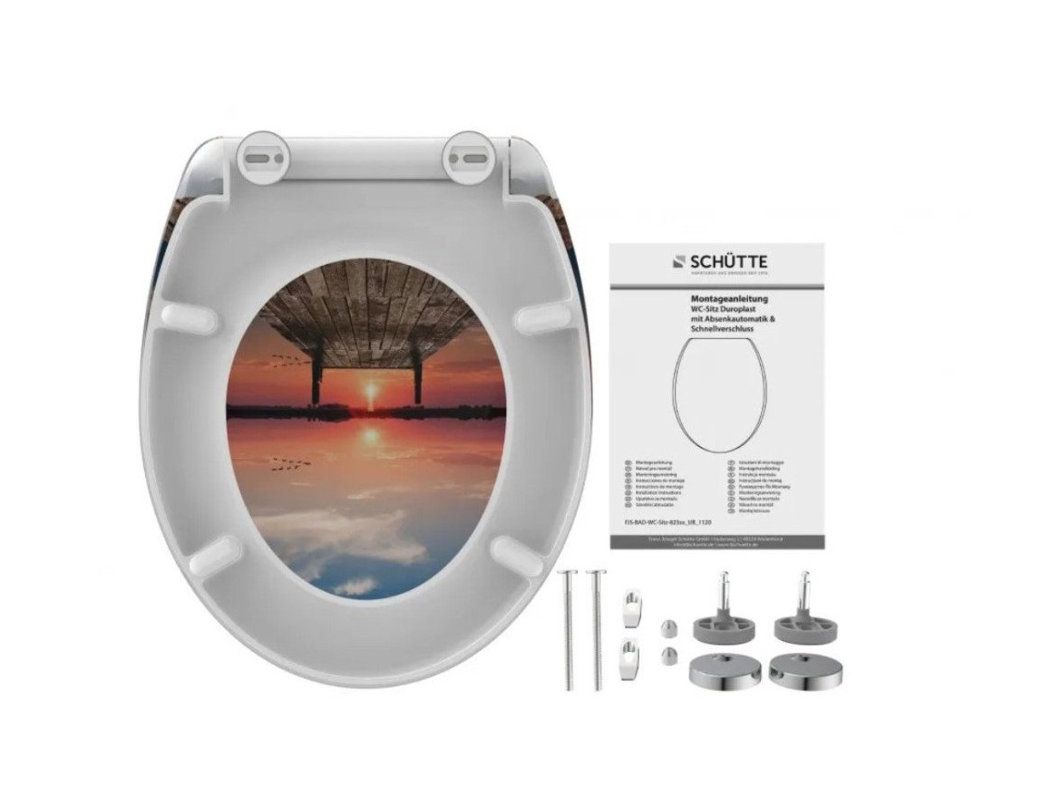 WC sedátka, záchodová prkna Schütte SUNSET SKY | Duroplast, Soft Close