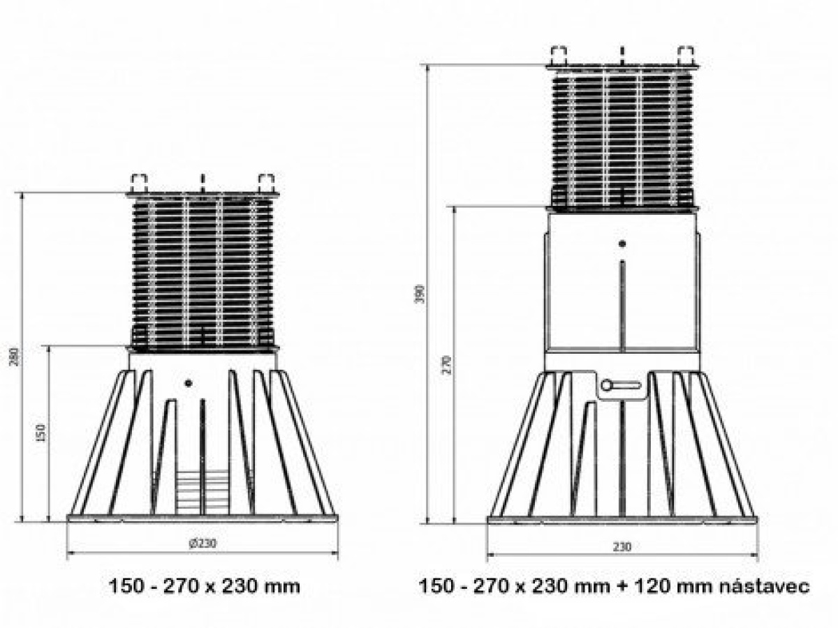 Covernit Samonivelační terč Hercules pro podkladový hranol