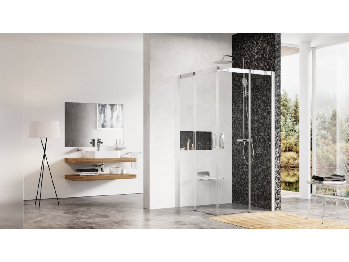 Ravak MSRV4 90x90, biela+transparent