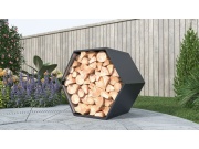 G21 Přístřešek na dřevo  HEX 53 - 92 x 60 cm, antracitový