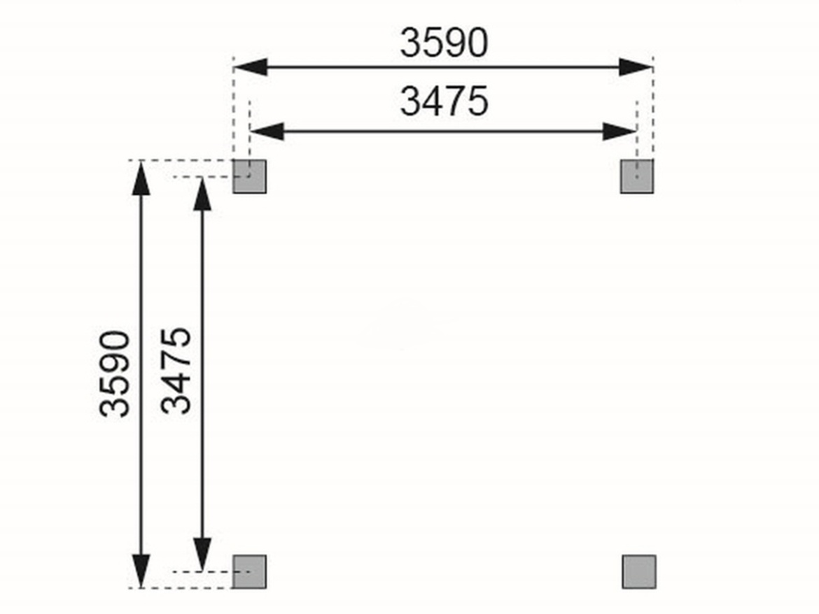 Prístrešok na auto Karibu Kirn
