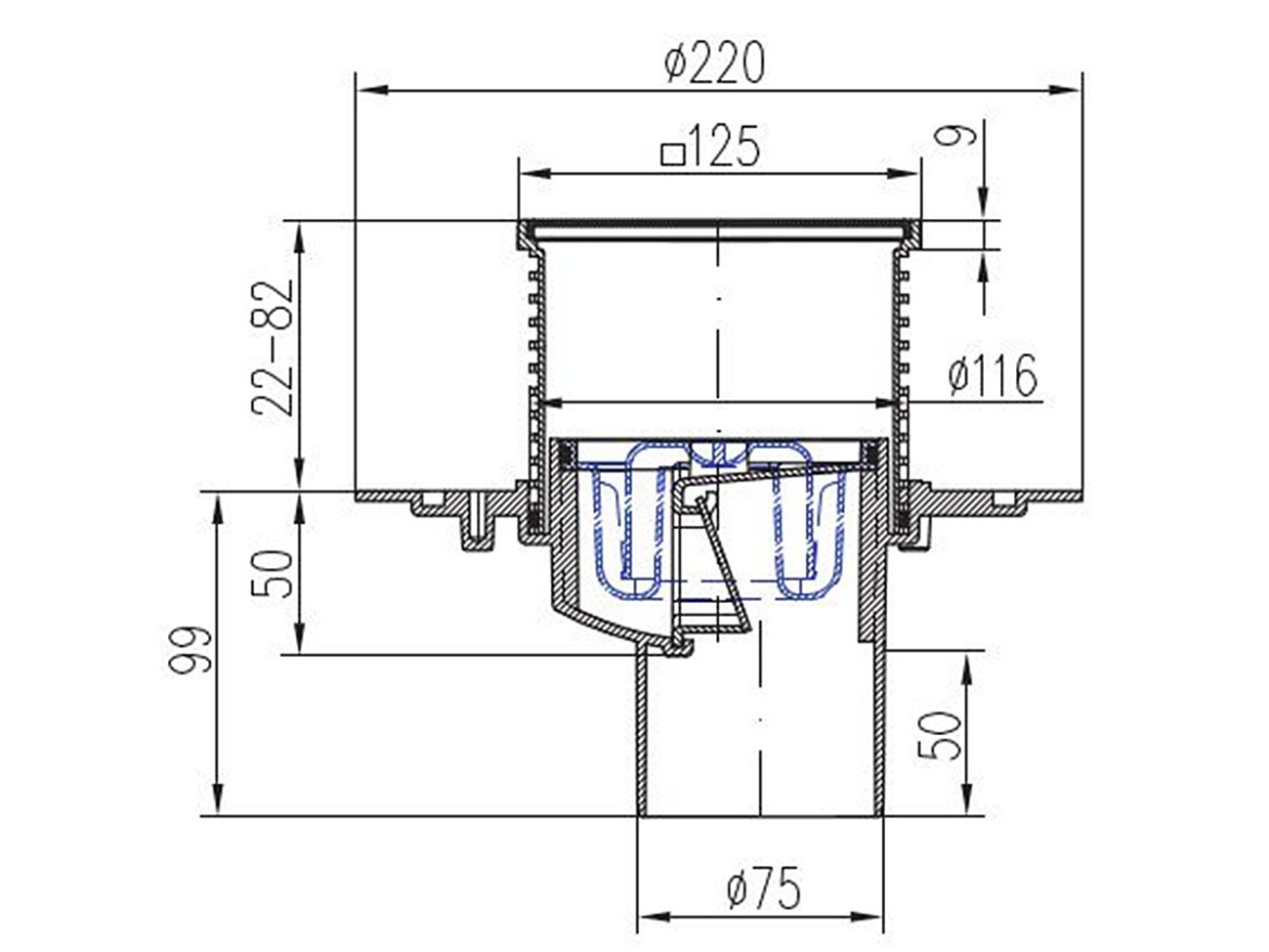 Vpusť Chuděj PVSU 75