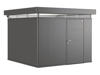 Biohort kerti fészerek – CasaNova 4x5, tmavě šedá metalíza, závěs dveří vlevo