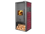 Blist Krbová kamna Ambasador / ROMA E - 22 kW s výměníkem - red