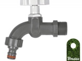 Bradas Vodovodní kohout plastový  1/2" s přípojkou pro rychlospojku