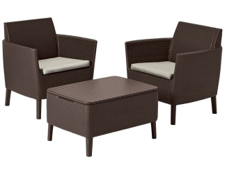 Bydlení – Keter Balkónový set Salemo - hnědá / béžová