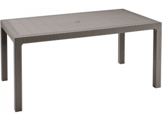 Bývanie – Keter Jídelní stůl Box Melody - 161 x 95 x 75 cm - cappuccino