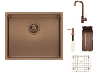 Bývanie – Reginox SET Miami 500 Copper + baterie Crystal + příslušenství