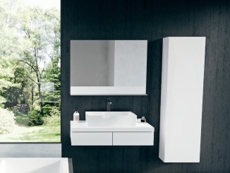 Vodovodní baterie –  Ravak CR 015.20BL Umývadlová batéria 310 mm bez odtokovej armatúry, čierna