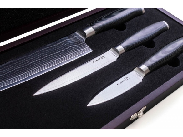 G21 Sada nožů  Gourmet Damascus small box 3 ks