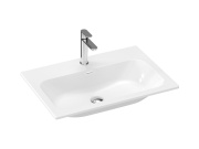 Ravak Umyvadlo Chrome Slim 80 keramické, s otvorem pro baterii, s přepadem, bílá