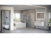 Ravak 974.10WV Sprchová tyč s držákem, White Velvet