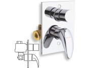 Novaservis Sprchová baterie Metalia 55, chrom, podomítková, bez příslušenství,  55050R,0