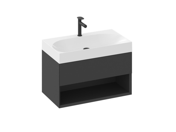 Ravak SD Lite 80 skříňka pod umyvadlo černá matná