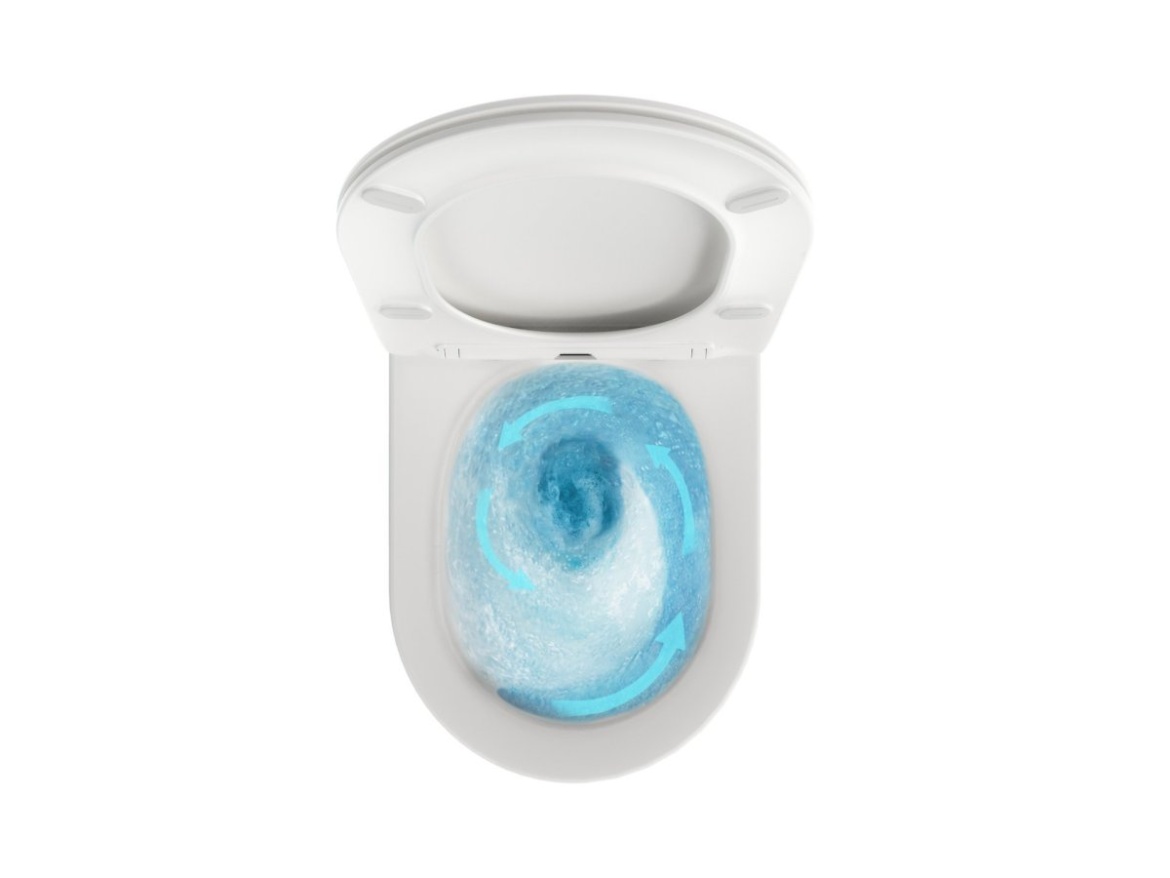 Ravak WC Chrome AquaSpin set, závěsný, bílá