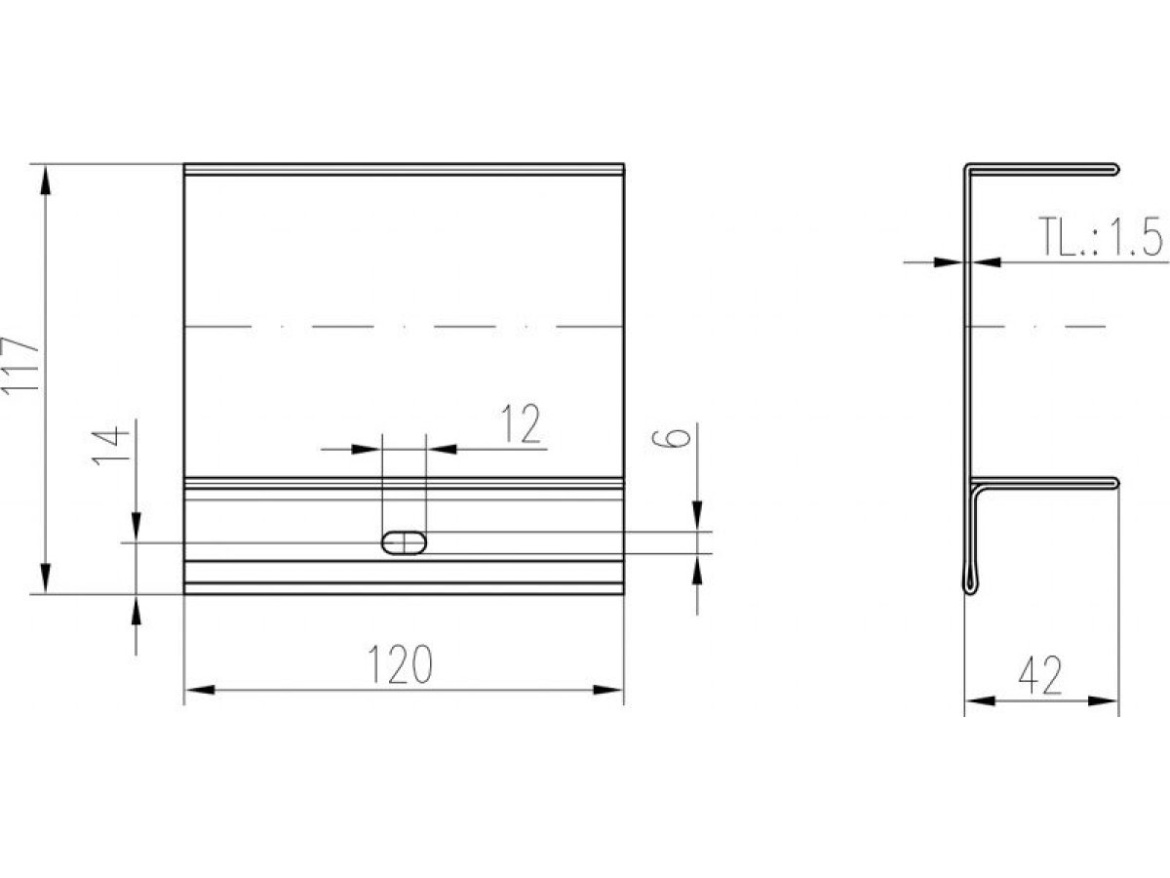 Spojka k stene s izoláciou Chuděj Cove