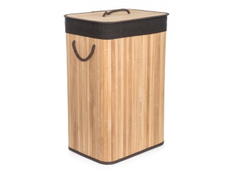 Háztartási berendezések –  G21 Koš na prádlo  72 l, bambusový s hnědým košem