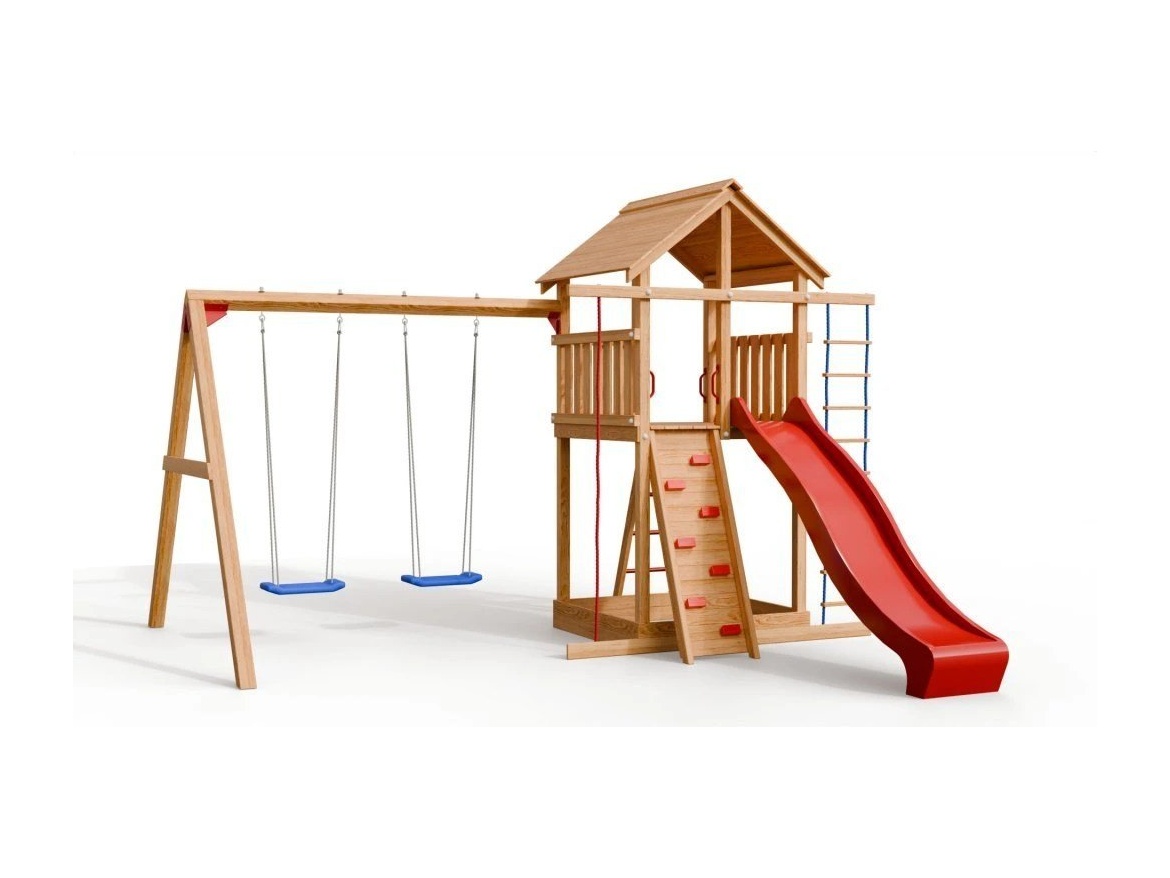 Dětské hřiště s houpačkovým modulem a skluzavkou Česká Manufaktura Honzík Plus