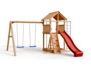 Dětské hřiště s houpačkovým modulem a skluzavkou Česká Manufaktura Honzík Plus