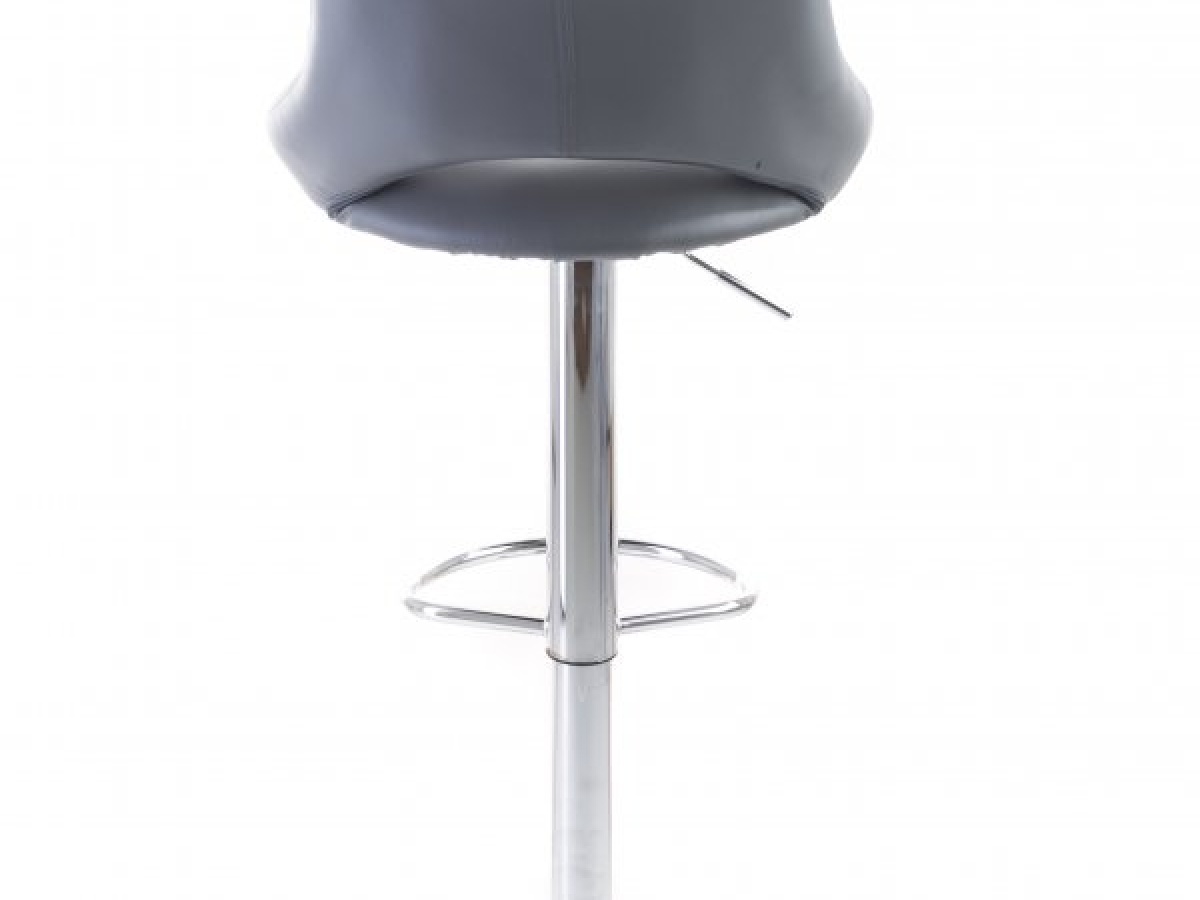 G21 Barová židle  Aletra koženková, prošívaná grey