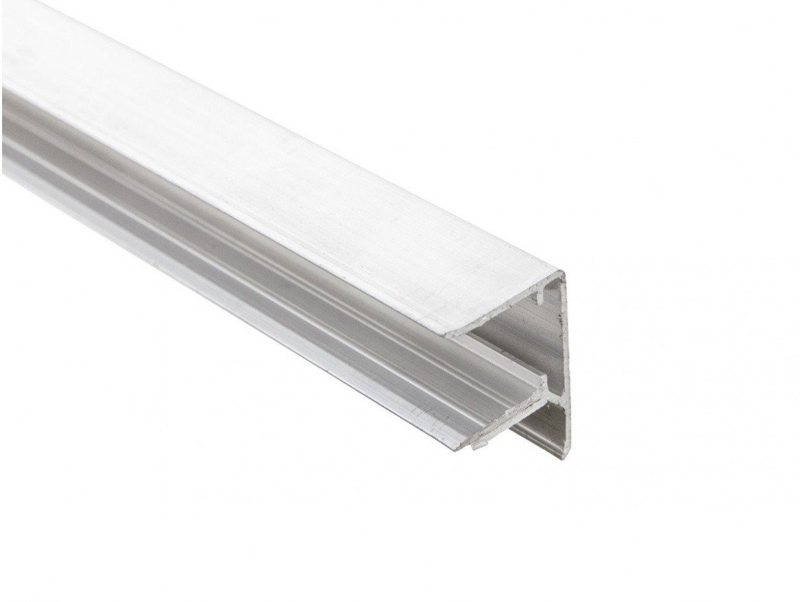 Ukončovací lišta Gutta Guttaprofil ALU-U elox s okapničkou 16 mm