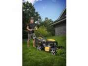 Multifunkční travní sekačka 4 v 1 s benzinovým motorem a variabilním pojezdem Riwall PRO RPM 5155 V PRO