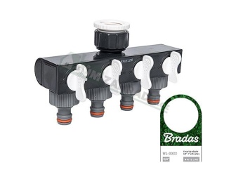 Öntözés –  Bradas Čtyřcestný rozdělovač Bradas White Line blistr