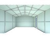 Kovová garáž 3,8 x 6 m se sedlovou střechou Antracit Riwall PRO RMCG 20x13 Anthracite