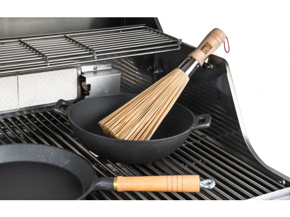 G21 Grilovací nářadí  bambusový kartáč na čištění pánví
