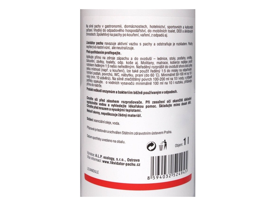 Příslušenství k vysoušečům Jet Dryer Likvidátor pachu ALP - Professional