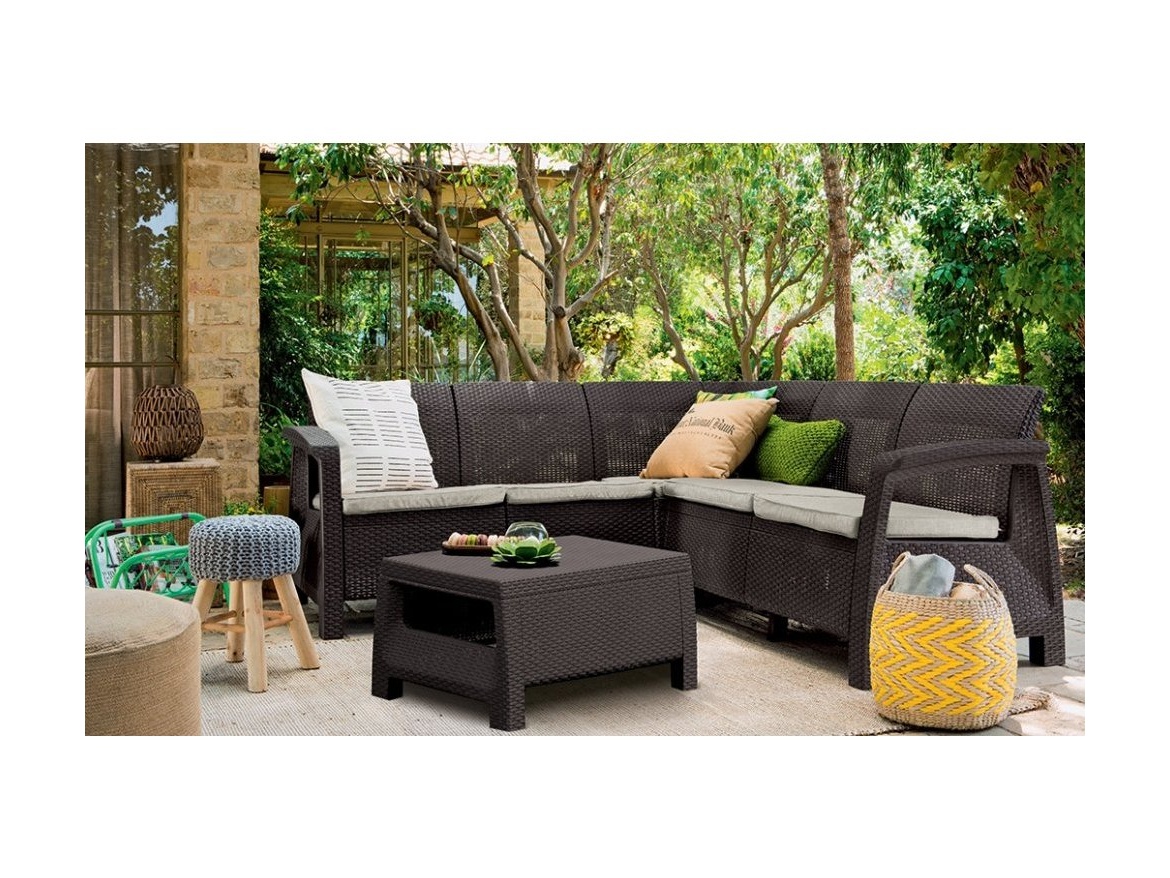 Keter Zahradní set Corfu Relax set - hnědá / béžová