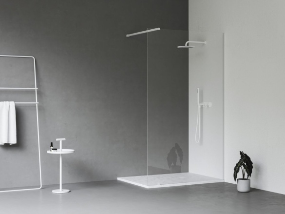 Ravak Walk-In Wall Set 140, biela matná+transparent