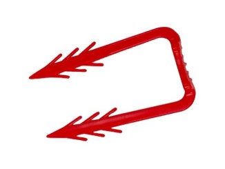 Topení a ohřev vody –  Lansanit Fixační příchytka 45 mm červená,