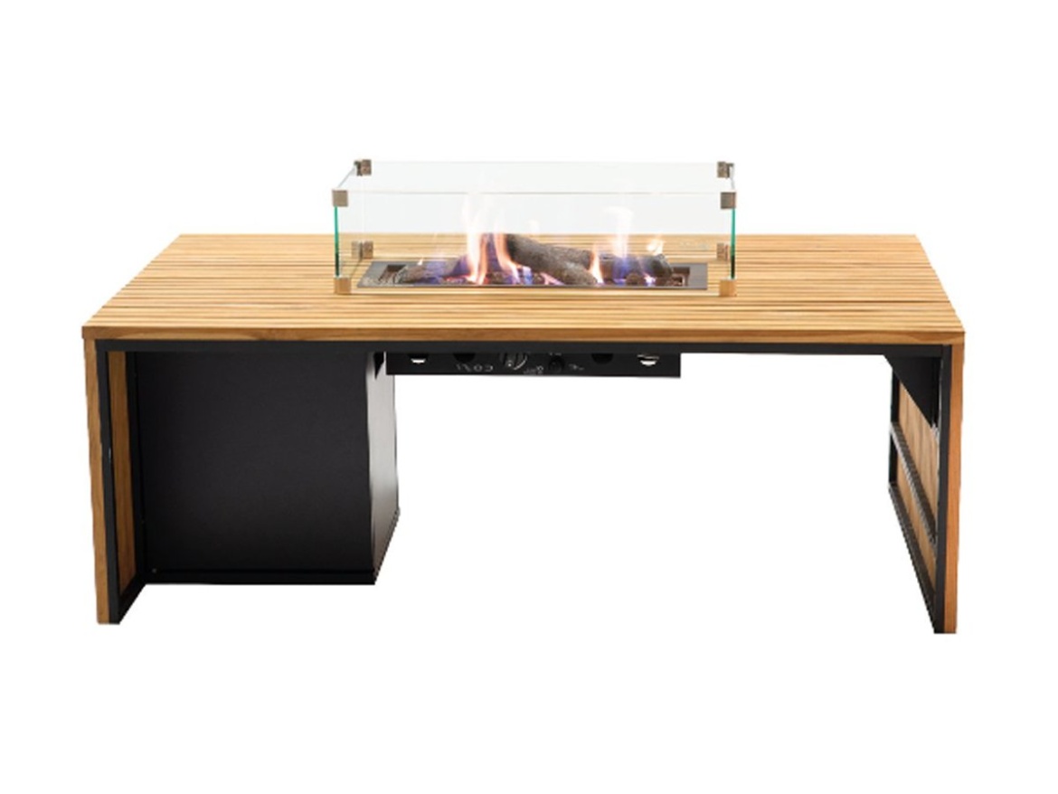 Stôl s plynovým ohniskom COSI Cosibridge 140 Wood